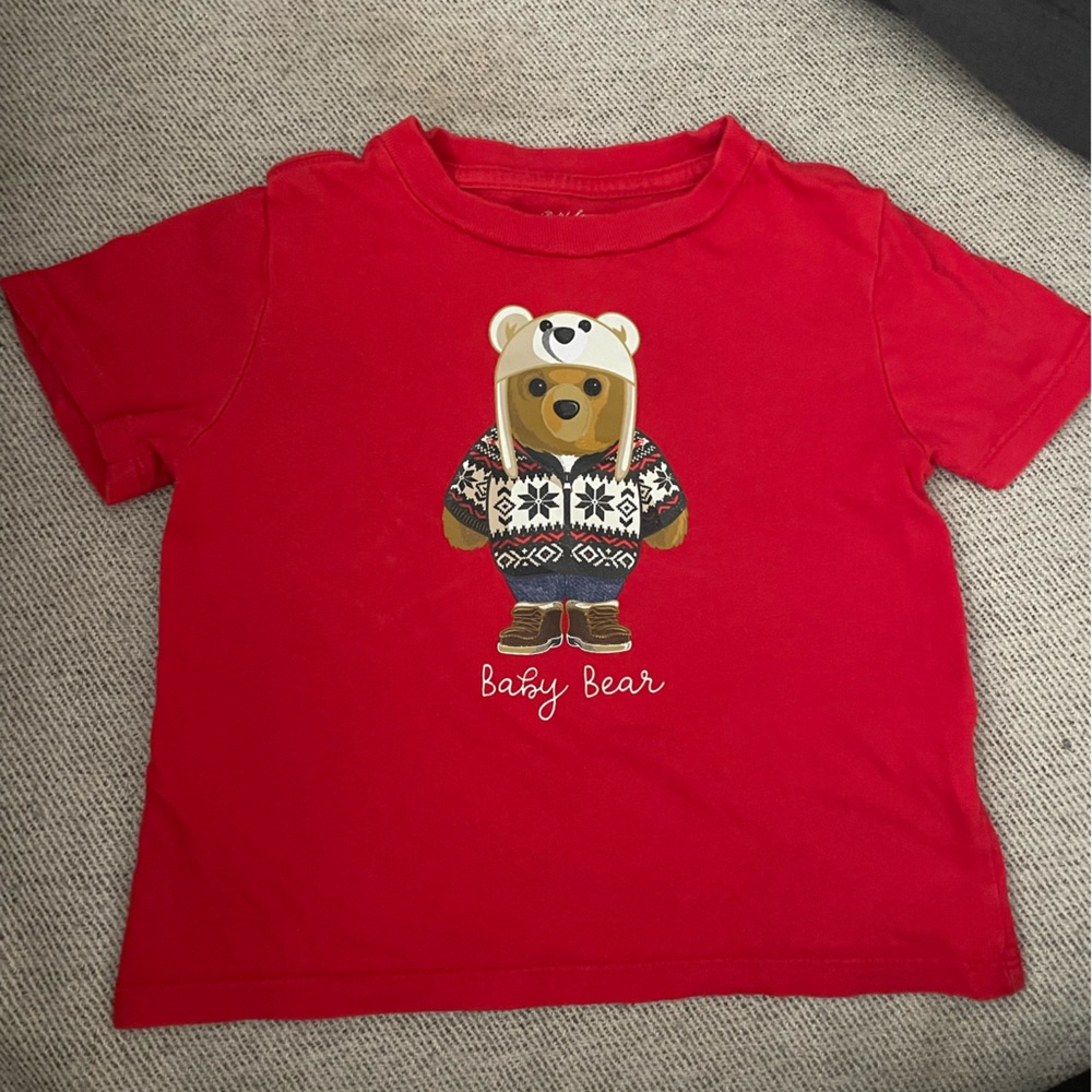 Ralph Lauren Baby Bear snow bear tee shirt size 24M